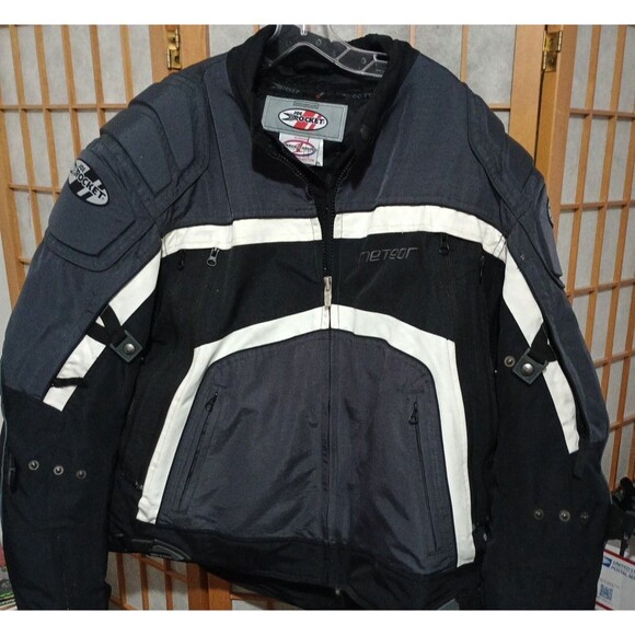 Joe Rocket Men’s Motorcycle Jacket – Grey/Black Ballistic Armored – Size XXL – R - Picture 1 of 15